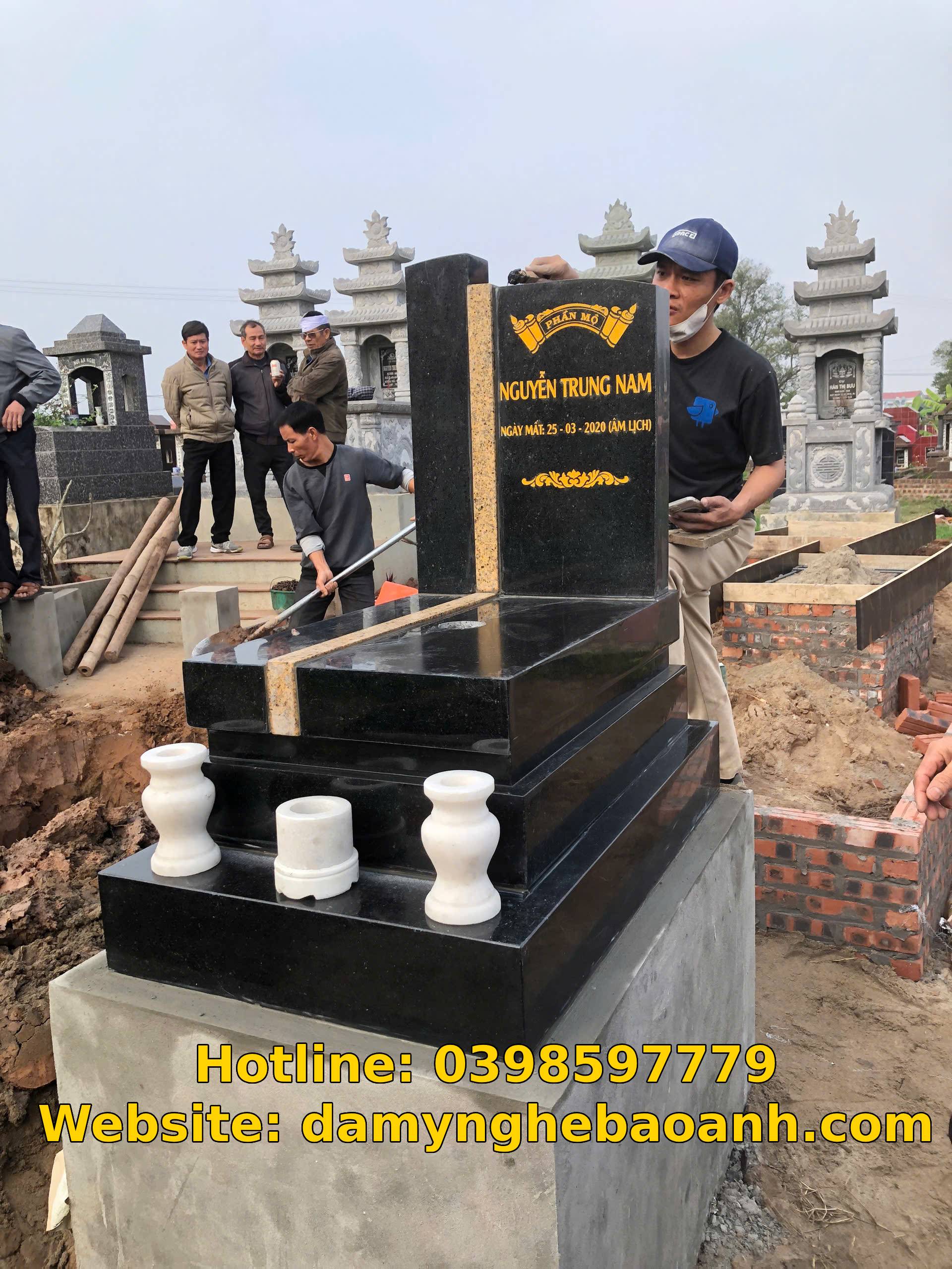Mộ đá granite không chỉ bền vững mà còn mang tính thẩm mỹ cao
