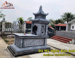 Mẫu Mộ Đá Hai Mái Đẹp